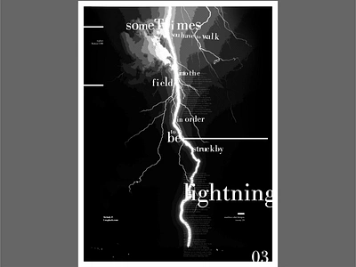 Lightning Poster design designer flat graphic graphic art graphic design illustration lightning poster poster art poster design quote quote design quoteoftheday series type art typedesign typeface typography vector