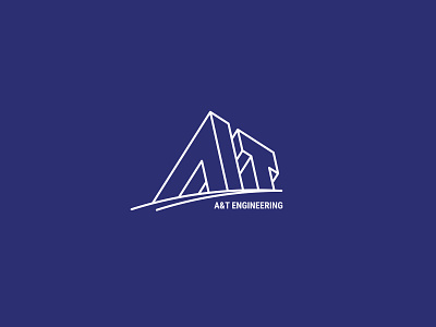 A&T ENGINEERING Logo branding logo