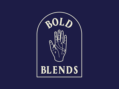Bold Blends blends bohemian bold bold blends branding coffee shop logo