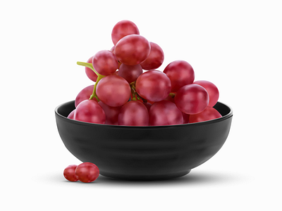 Red grapes in a bowl vector illustration berry bowl bowl illustration bowl vector dessert eco food fresh fruits fruits vector grapes grapes in a bowl grapes vector grapes vector illustration grapevine organic food realistic bowl realistic grapes red grapes vine wine winery
