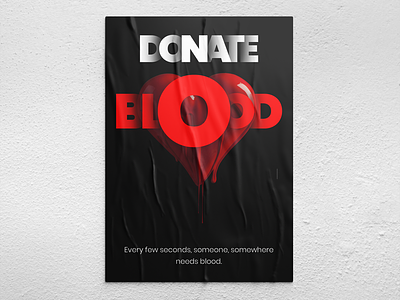 Blood donation campaign poster