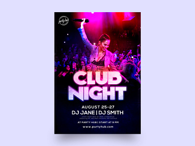 NightClub Flyer advertising banner club dj event flyer event poster events festival poster flyer music festival music flyer music poster nightclub nightclub flyer poster