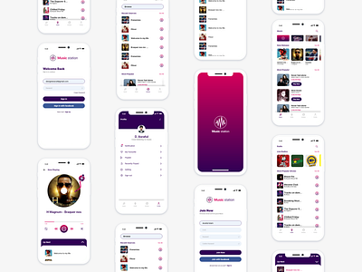 Music Playing App Concept app app design apple design ios mobile app mobile ui music music app player player app uiux