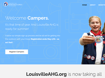 Louisville AHG Camp Registration camp register website