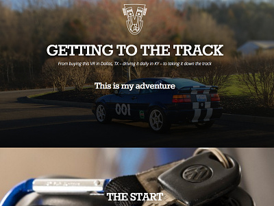 Getting To The Track cars corrado racing track vw website wip