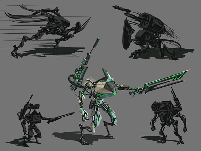 battle machines art character characterdesign concept art digitalart fantasy game illustration mobilegames photoshop cs6