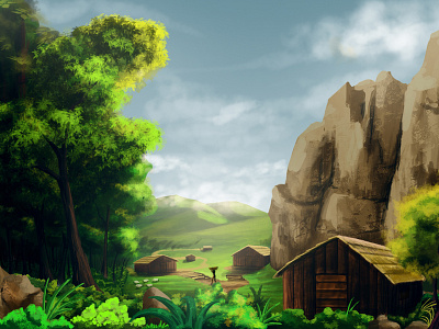 Landscape concept art photoshop cs6