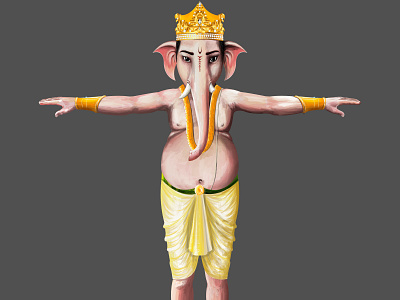 Ganesh character design concept art photoshop cs6