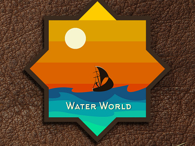 Woter World Logo logo photoshop cs6