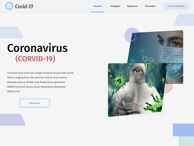 Covid-19 coronavirus covid19 design desktop landingpage