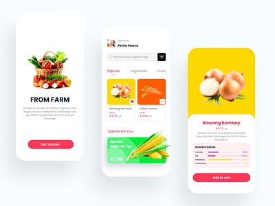 Vegetable App UI 🌽