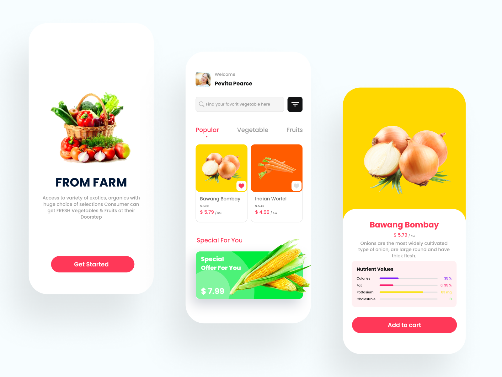 Vegetable App UI 🌽 by Freza Ade on Dribbble