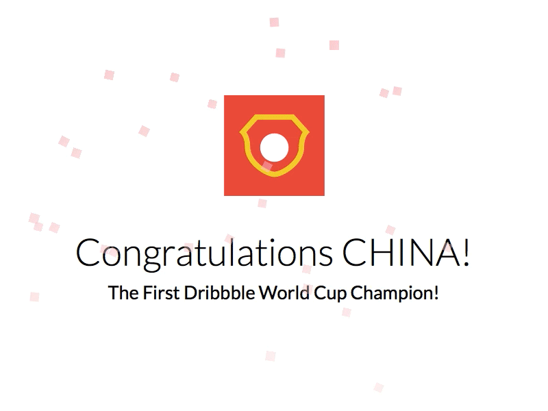 China, the first Dribbble World Cup champion!