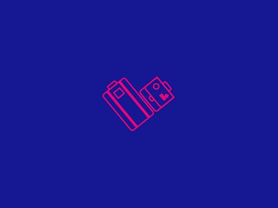 Hotel Logo Proposal bags blue brand heart hotel pink portfolio stickers travel traveller