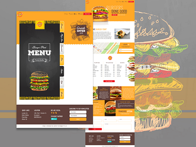 Burger Order adobe xd art branding design illustration logo photoshop ui web website xd design