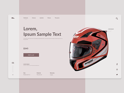 Motorbike helmet adobe xd branding design flat interface minimal motorbike photoshop ui uidesign web website xd design