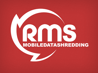 Records Management Solutions Branding abstract brand design branding clean corporate paper shredding red shredding symbol white