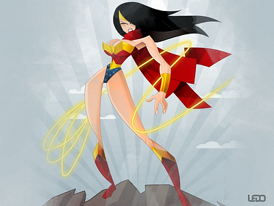 Wonder Woman 03 comic book art highforge pen and ink schiani ledo wonder woman