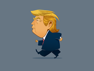 Tiny Trump caricature cartoon ledo ledodesign tinytrump trump