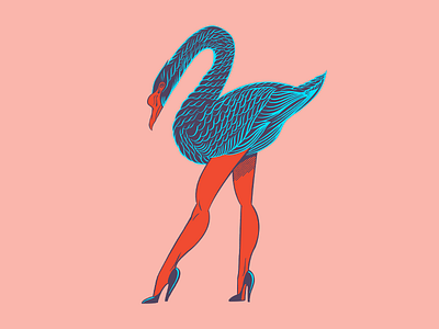 Sexy Swan design legs orlando swan t shirt