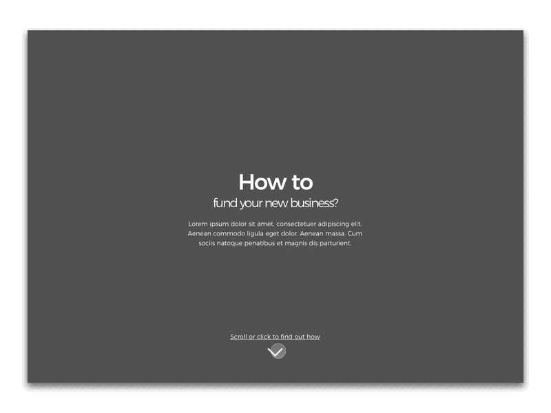 "How to fund a business" for Hiscox - prototype animation prototype splitscreen ui ux wireframe