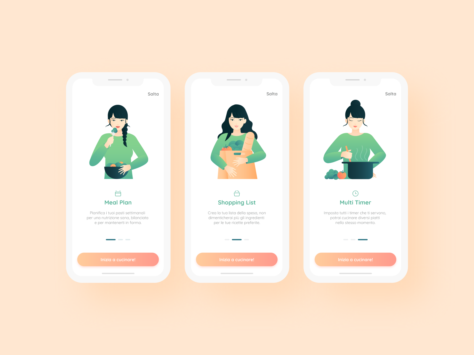 Basilico Onboarding Recipe App By Veronica Reverse On Dribbble