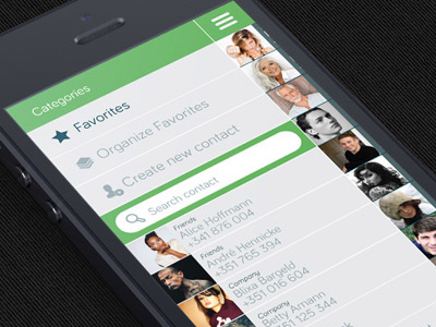 Notekall app / Contact list manager app application contact contact list flat graphic design graphics icons ios iphone lisbon mobile profile ui user interface ux