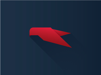Ultravision Logo logo minimal long shadow raptor vector flat ultravision