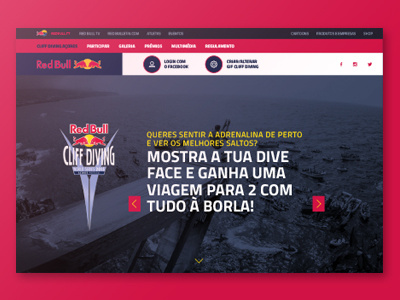 Red Bull Cliff Diving World Series Azores 2015 azores açores contest gif interactive red bull sports web website