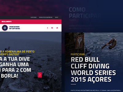 Red Bull Cliff Diving World Series Azores 2015 azores açores contest gif interactive red bull sports web website