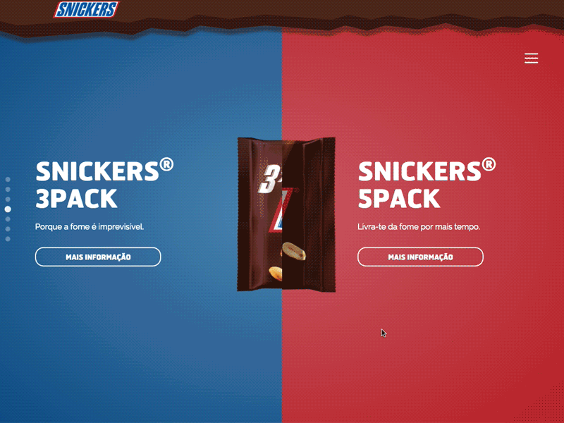 Snickers.pt Re-design mars product re design snickers website