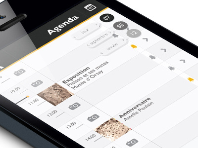Orsay Museum app agenda app iphone museum ui user interface ux