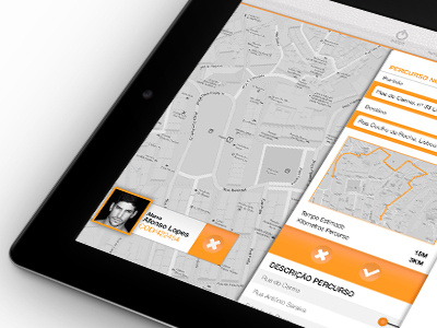 Route selection menu app graphic design graphics icons ios ipad lisbon mobile ui user interface