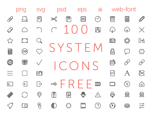 100 free icons by Aleksandr Reva on Dribbble