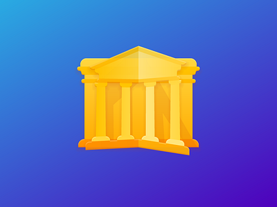 Bank android bank flat icon material material design vector