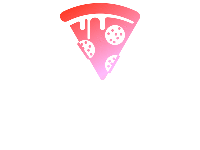 Pizza-timer food glyph gradient icon pizza snack