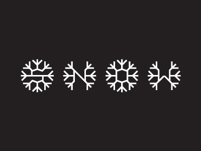 snow berlin borisbo branding image logo snowflake type typography