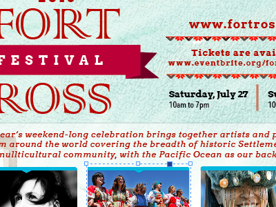 fort ross festival poster