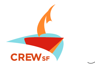 mock CREW event logo