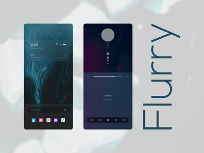 Flurry android customization design home screen theme ui ux widgets