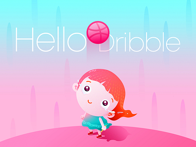 Hello Dribble! first shot illustration