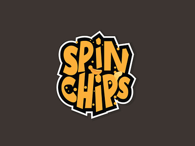 Logo Spinchips Lettering