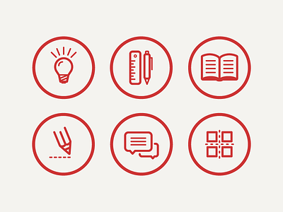 Iconset for CV Project ai book chat icon idea illustrator light vector write