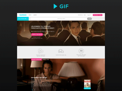 Filmnet - New Landingpage filmnet landingpage movies streaming tv web