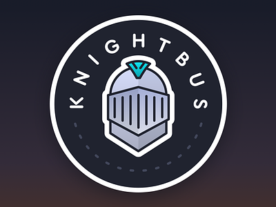 Knightbus Logo illustration knight logo