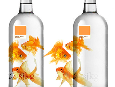 Vodka goldfish _distancing package design packaging packagingdesign promotional design vodka