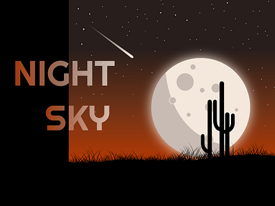 Night Vector Sky