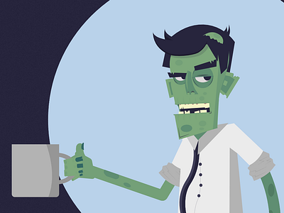 Corpo Zombie affinitydesigner character vector vector art zombie