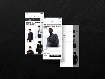 Eric Mall | App design app design graphic design prada typography ui