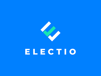 Electio brand check logo minimalism symbol